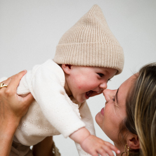 Classic Beanie - Bon Beige & Mixed Grey 2-pack