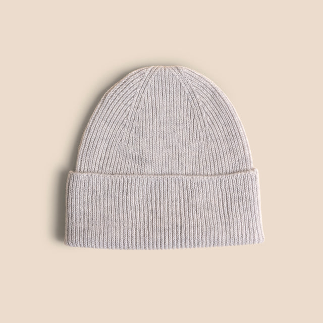 Mini Beanie - Bon Beige & Mixed Grey 2-pack